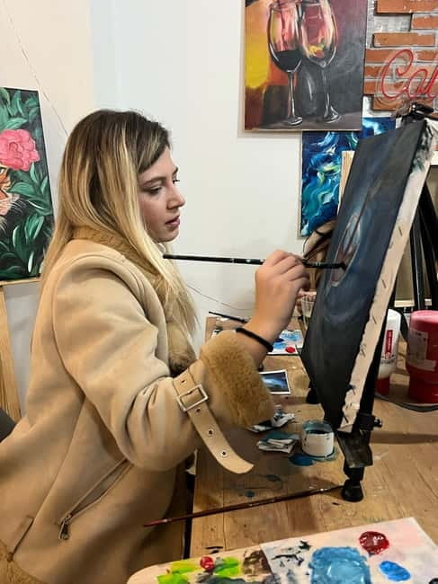 Art & Wine in Tirana - Create Your Souvenir With Us - The wine and café side of the afternoon