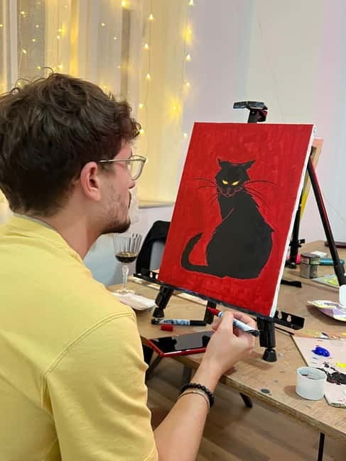 Art & Wine in Tirana - Create Your Souvenir With Us - Starting at Muzat Art Cafe and Gallery