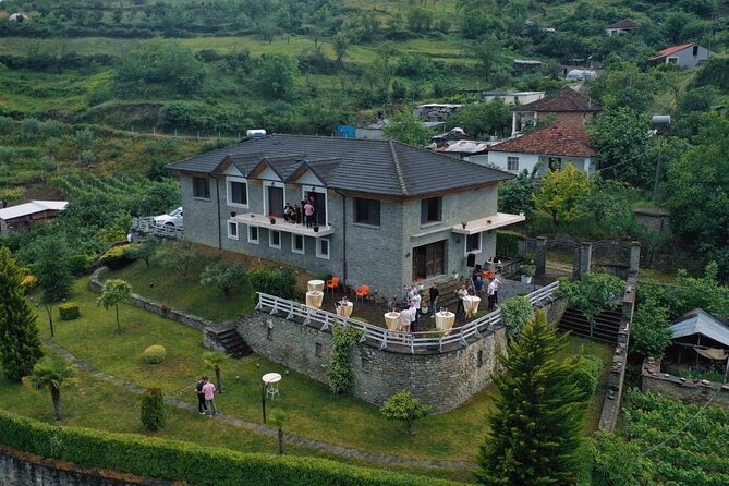 Berat 4x4 Off-Road and Vineyard Wine Tasting - Arriving at Vila Hadaj in Malinat