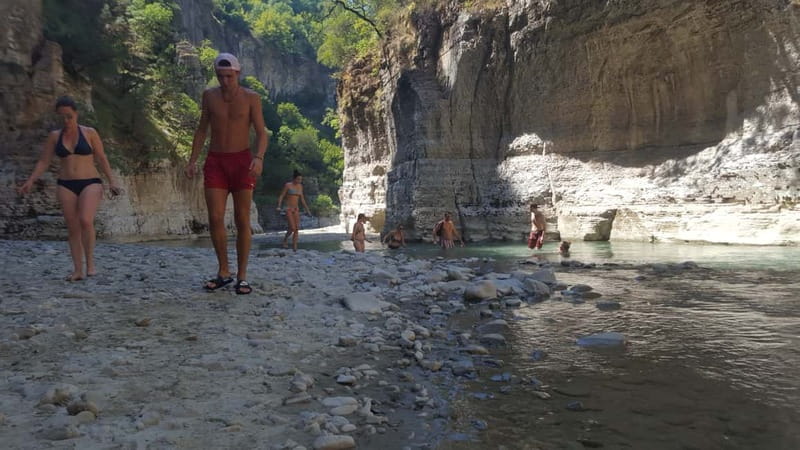 Berat: Osum Canyon and Bogove Waterfall Tour - Walking and swimming through Osum Canyon