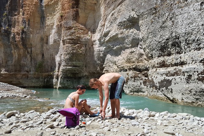 Berat Osum Canyon & Bogove Waterfall Tour - Osum Canyon in summer: water, rock, and a little nerve