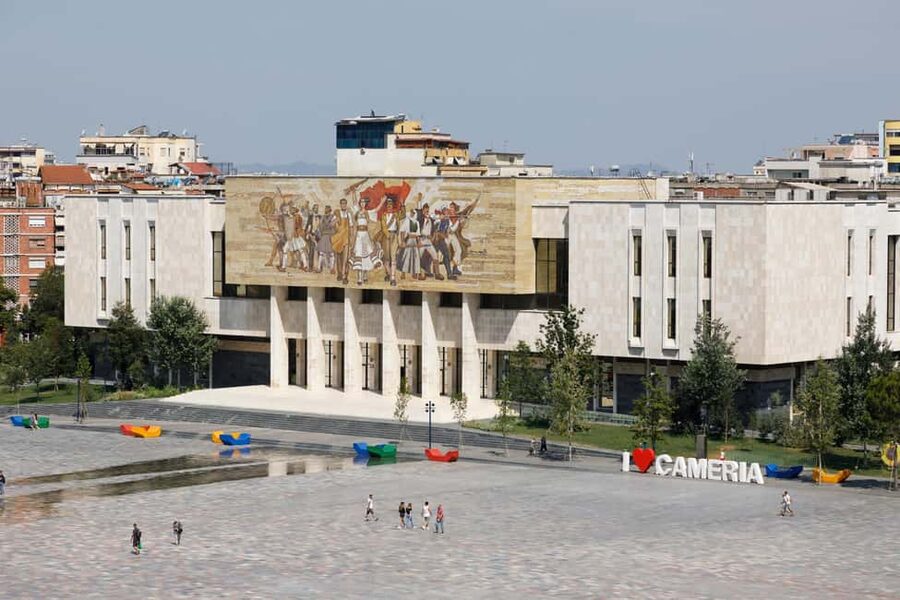 Bike Tour Tirana with the Local Guide - New Bazaar adds food, color, and everyday Tirana