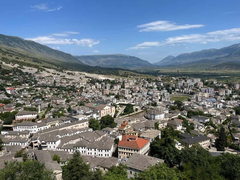 Blue Eye & Gjirokaster: 4x4 Tour and Old Bazaar - Gjirokastra Castle above the city