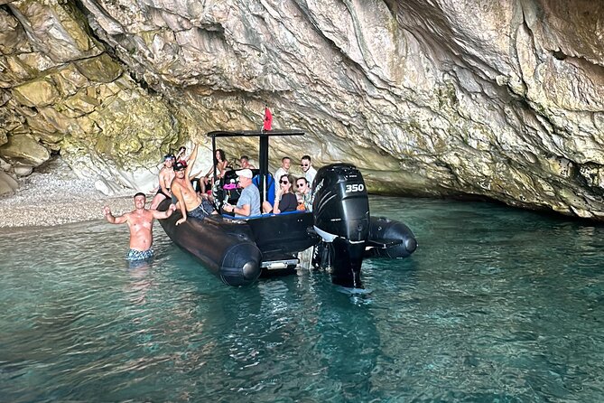 Blue Gem Cave and Grama Bay Speedboat Tour from Vlore - Two hours at Grama Bay