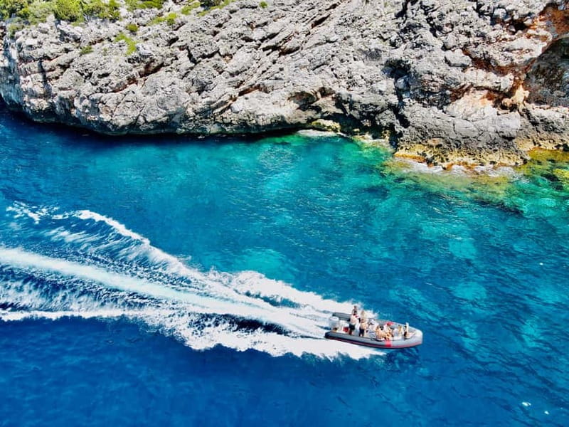 Blue Gem Cave Speedboat Tour Vlore - Leaving Vlorë for the Karaburun coast