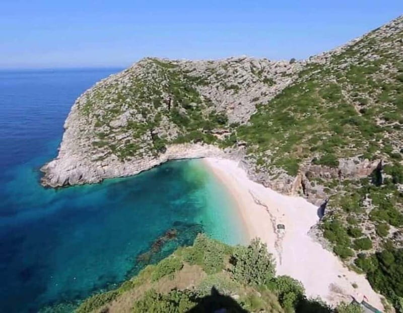 Boat Trip Vlore: Haxhi Ali Cave & Saint Jan Beach - Leaving Hotel Bologna for the Ionian Sea