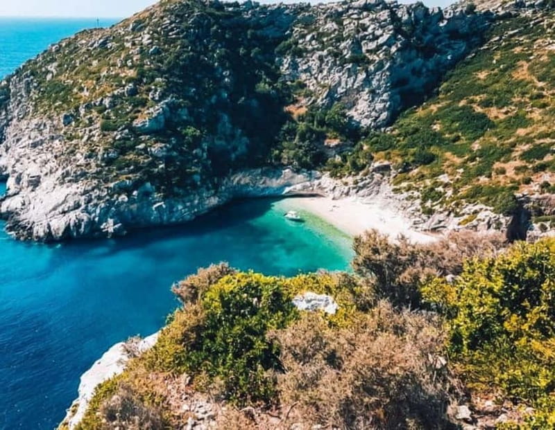 Boat Trip Vlore: Haxhi Ali Cave & Saint Jan Beach - Twenty minutes inside Haxhi Ali Cave