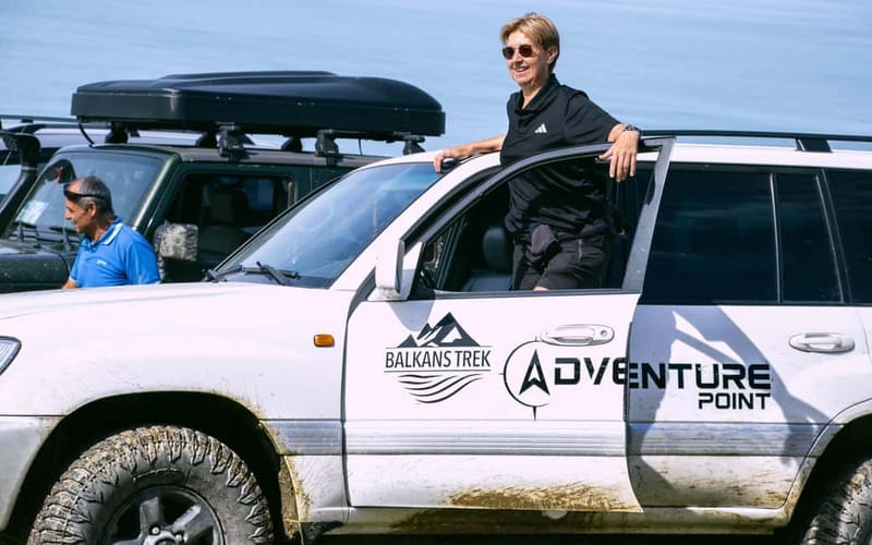 Bovilla Lake & Mount Gamti Expedition by 4x4 Safari car - Arriving above Bovilla Lake