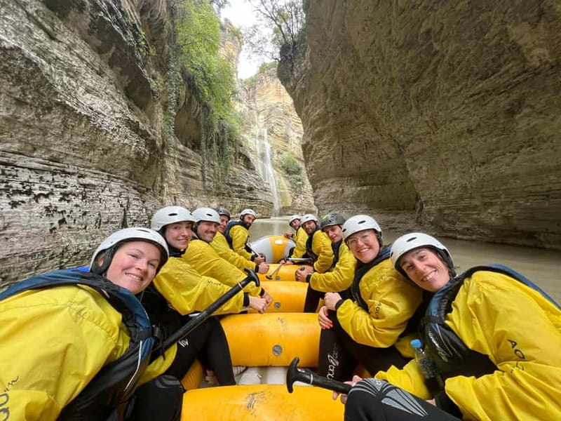 Çorovoda: Osumi Canyon Rafting/River Tubing Tour - Waterfall of Love and the best swimming stop