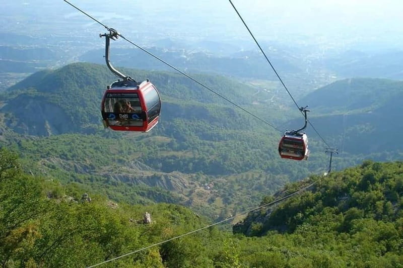 Dajti Mountain: Cable Car and BunkArt 1 - Entering Bunk’Art 1 beneath Tirana
