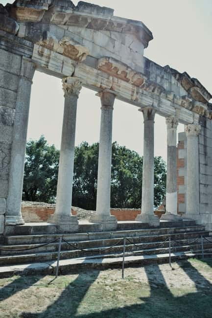 Day tour to: Apollonia, Narta Lagoon & Zvernec Monastery - Crossing the bridge to Zvernec Monastery