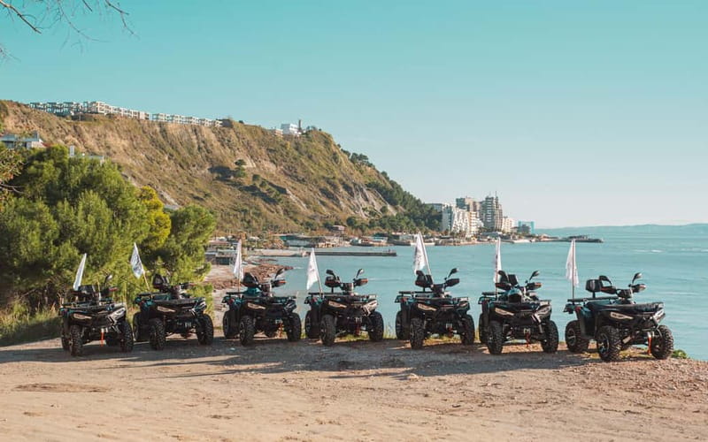 Durres: Kallmi Guided ATV Quad Bike Tour with Helmet - Three stops with views, photographs, and Albanian stories