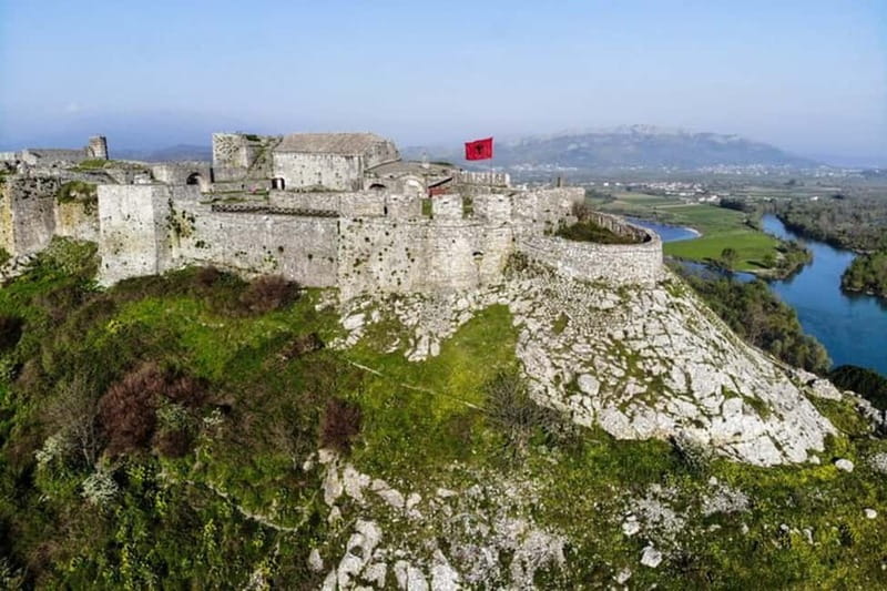 Fom Tirana: Day tour of Shkodra and Lezha (Scutari & Lisus) - Rozafa Castle, where rivers meet below