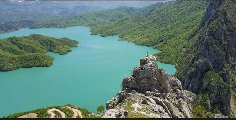 From Durres/Golem: Bovilla Lake Team-Building Day Trip - The viewpoint: your first proper look at Bovilla