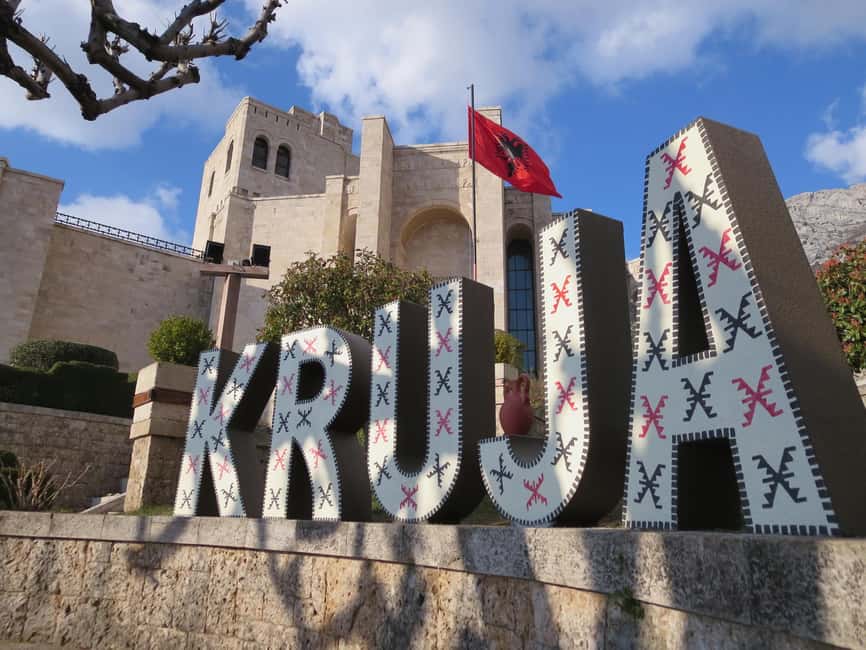 From Durres/Golem: Kruja Castle, Old Bazaar & Sari Salltik - The mountain road to Sari Salltik