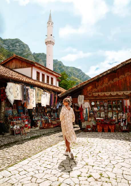 From Durres & Golem: Kruja Castle, Old Bazaar - The drive to Kruja and the pickup details