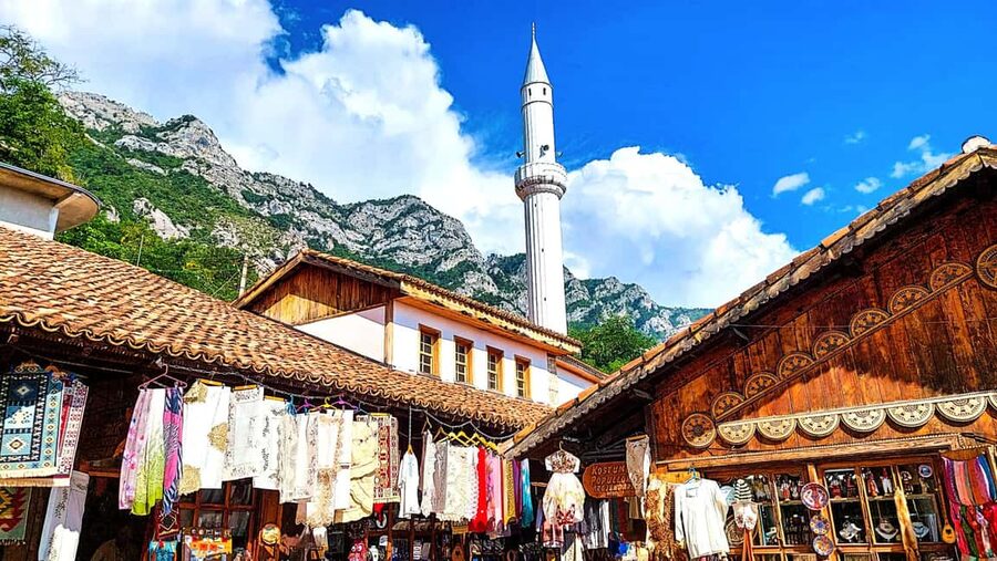 From Durrës: Kruja Half-Day Tour, Old Bazaar & Holy Mountain - Walking the Old Bazaar’s cobbled street