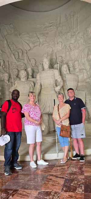 From Durrës: Kruja Half-Day Tour, Old Bazaar & Holy Mountain - A local Albanian lunch with a castle view