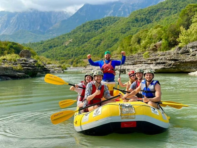 From Permet: Amazing Rafting Experience at Vjosa River - Riding upstream to the starting point