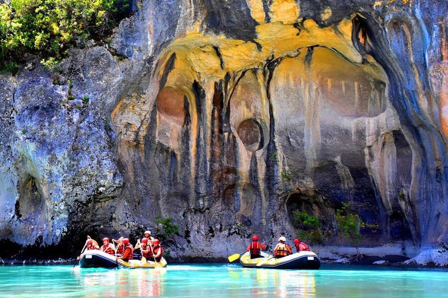 From Permet: Vjosa River Rafting and Benja Thermal Baths - What the 2.5-hour rafting section feels like