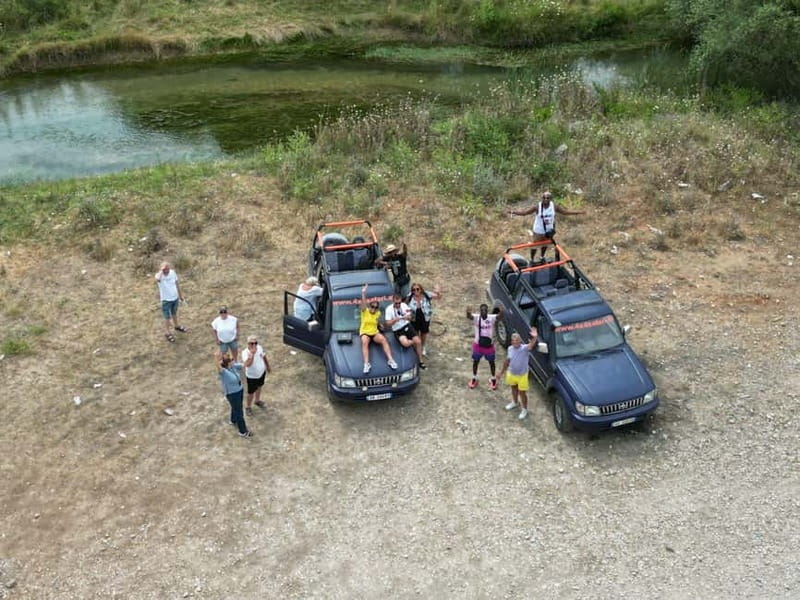 From Sarandë: Off-Road 4x4 Safari Tour with Lunch - Borsh Beach: two hours for lunch and a swim