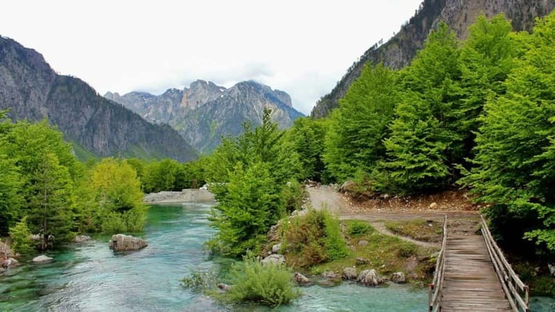 From: Tirana and Shkoder: Theth & Blue Eye Full Day Tour. - The trail to the Blue Eye