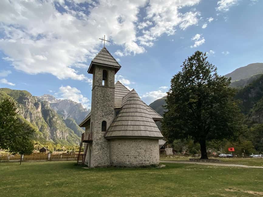 From Tirana/Durres/Shkoder: Day Tour to Theth and Blue Eye - The mountain road to Qafe Thore