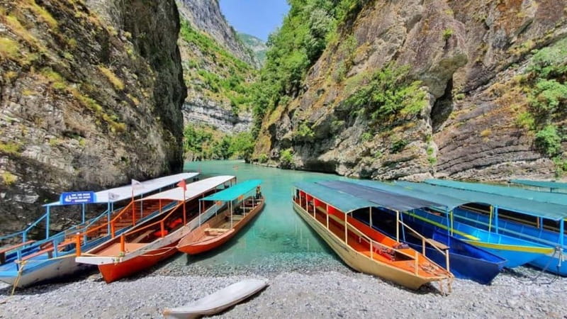 From Tirana/Durres: Tour to Shala River - Thailand of Europe - Koman Lake’s mountain walls and changing water