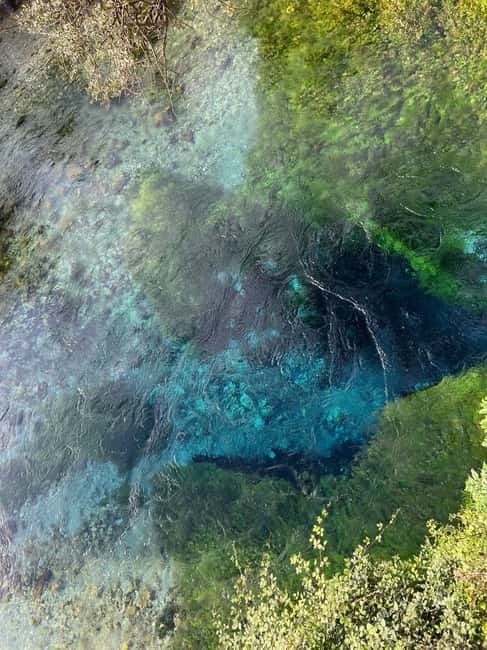 From Tirana/Durres/Vlora:Blue Eye,Saranda & Ksamil Boat Tour - The Blue Eye, a cold spring in the forest