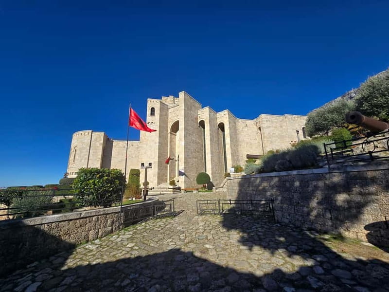 From Tirana/Golem/Durres: Kruja, Bazaar, Sari Salltik Tour - From Tirana or the coast to Kruja