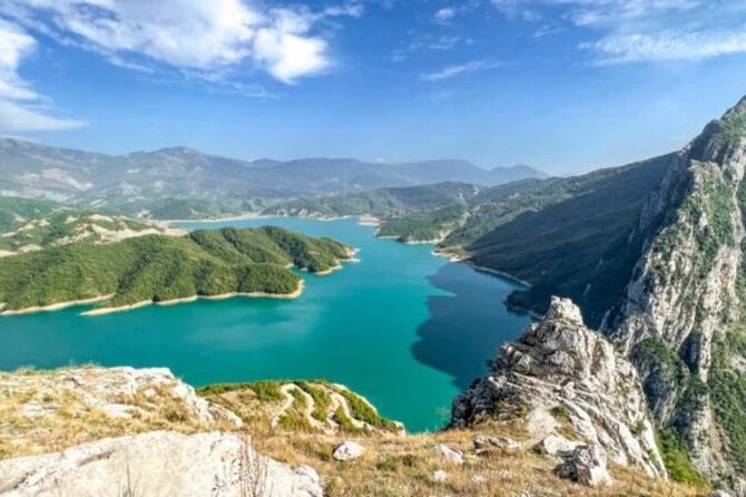 From Tirana- Hiking Tour to Bovilla Lake & Gamti Mountain - Arriving at Lake Bovilla and the first views