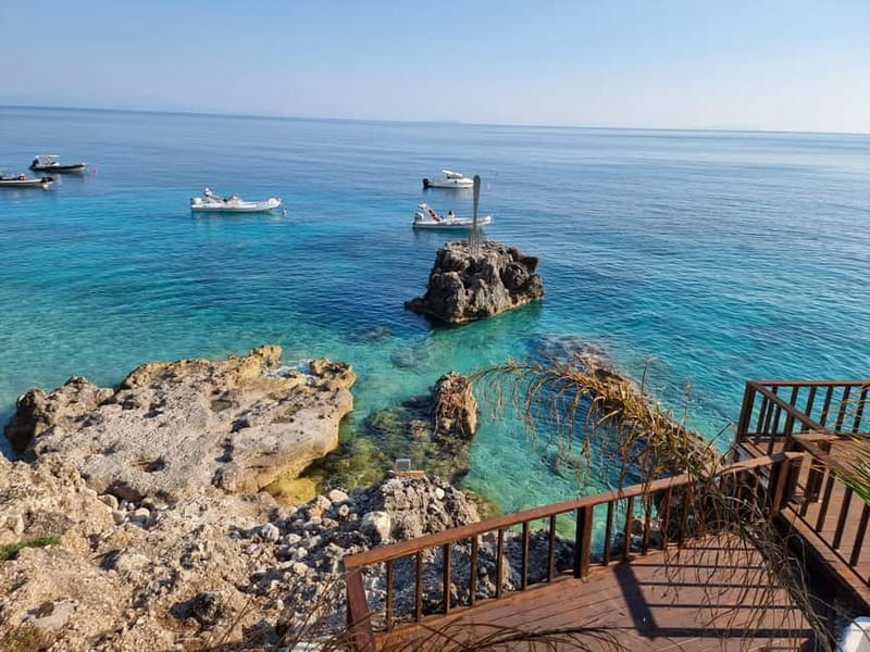 From Tirana or Durrës:Vlora, Llogara Park & Dhërmi beach day - The optional boat trip adds the most action
