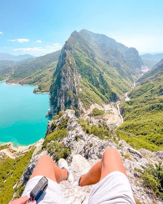 From Tirana: PRIVATE Hiking Tour Lake Bovilla & Mount Gamti - Lake Bovilla and the first mountain views