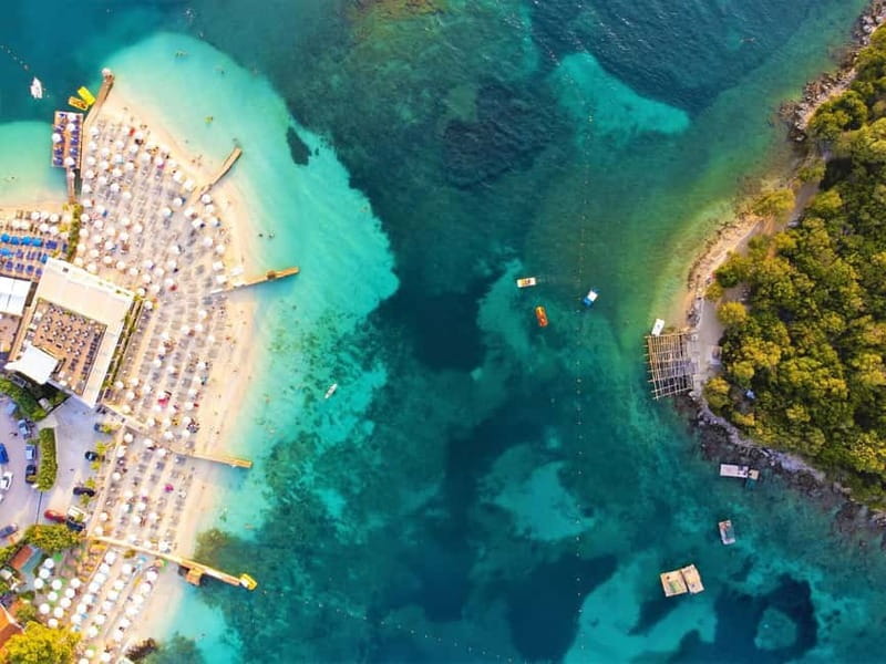 From Tirana: Saranda Blue Eye, Ksamil Islands with Boat Tour - Saranda and the view from Lekursi Castle