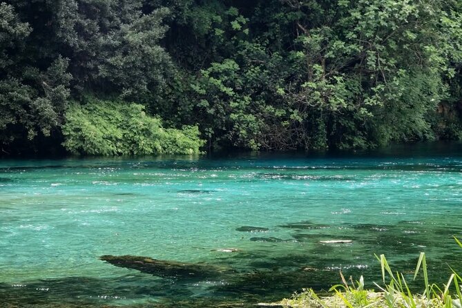 From Vlora: Albanian Riviera, Blue Eye & Gjirokaster Day Trip - A cool break at Uji i Ftohtë in Tepelene