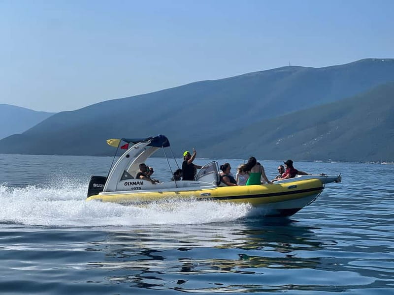 From Vlore: Haxhi Ali Cave & Karaburun Beach Speedboat Tour - St. Vasil, your main beach break