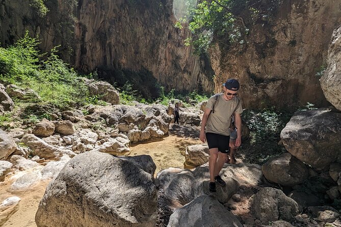 Gorge Walking & Rock Scramble The Canyon of Gjipe - One hour at Gjipe Beach