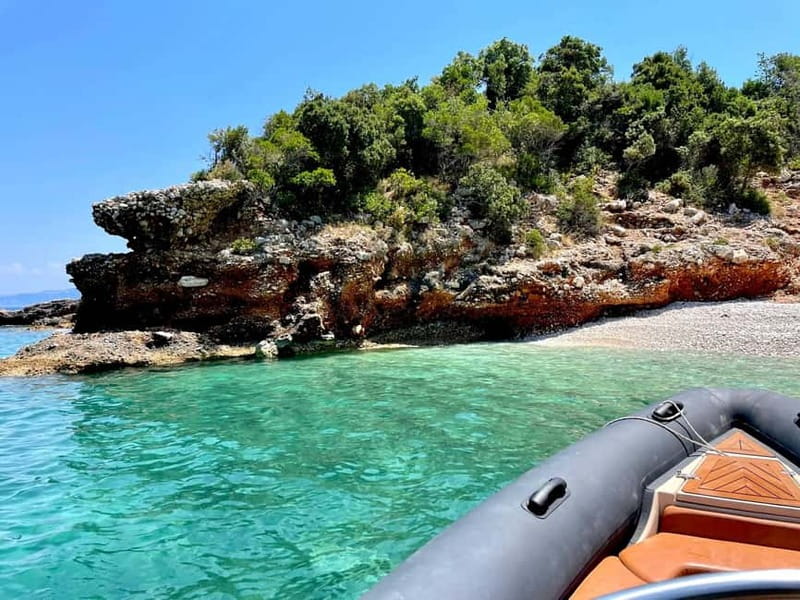 Grama Bay Speedboat Tour Vlore - Leaving Vlorë for Haxhi Ali Cave