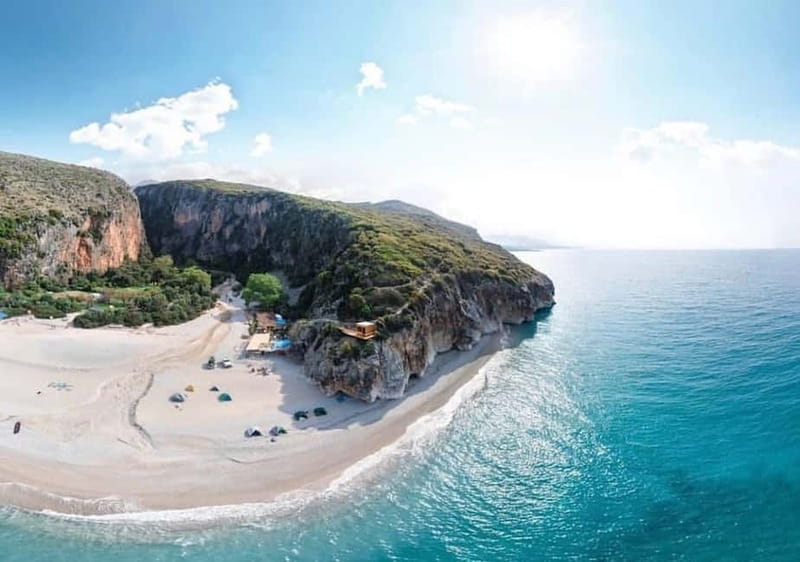 Himara: Albanian Riviera Boat Tour with Swimming stops - Gjipe Canyon from the water