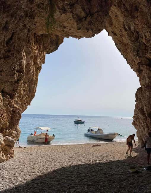 Himara:Daily trip to Gramma Bay with swimming stops - The final swim at Pigeons Cave