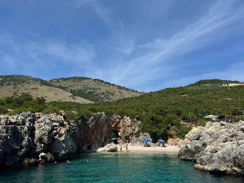 Himara: Hidden Beaches and Caves Small Group Boat Tour - Alevra Dhermi Gives You One Last Swim