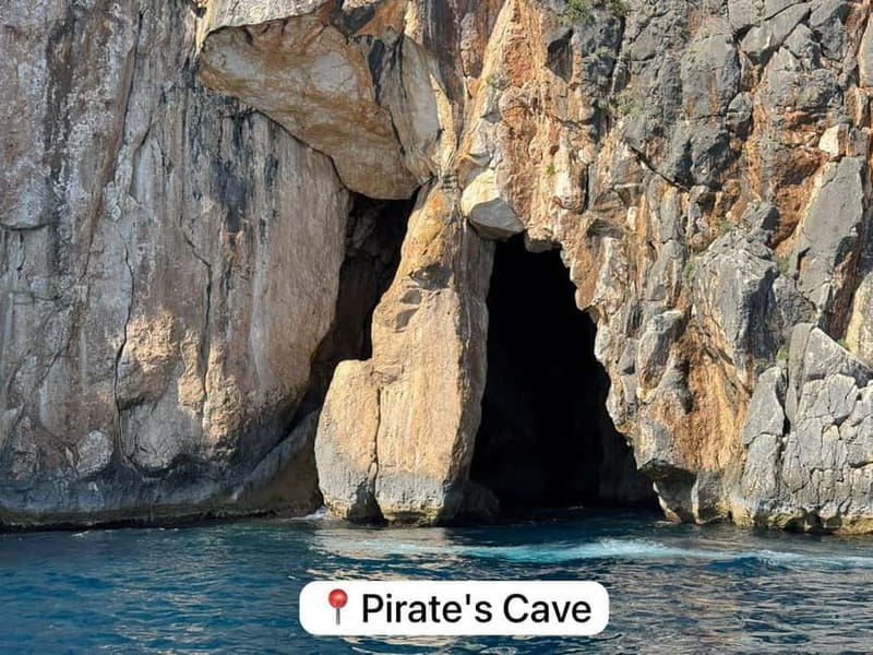 Himara: Hidden Beaches and Caves Small Group Boat Tour - Leaving Spile Beach and Following Himara’s Shore