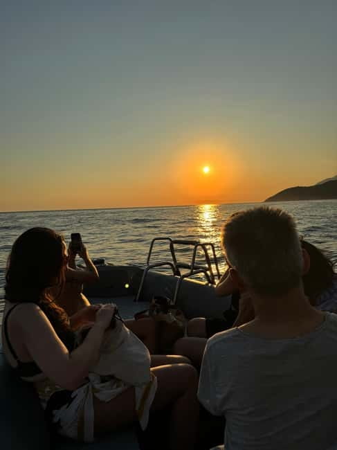 Himara: Sunset Cruise with Swim Stops and Snorkeling - Leaving Himara Mini Dock for the first coves