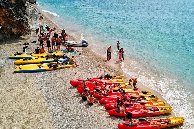 Kayak day in the coastline - Gjipe Beach, The Gods’ Garden