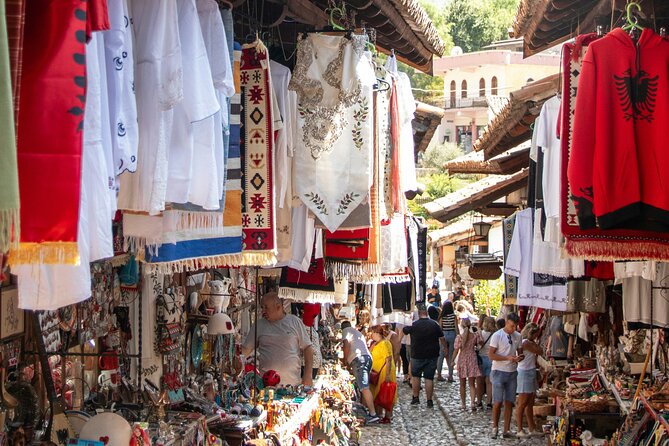 Kruja Castle, Museum & Bazaar Day Trip from Durres/Golem - Riding from the coast in a small air-conditioned minibus