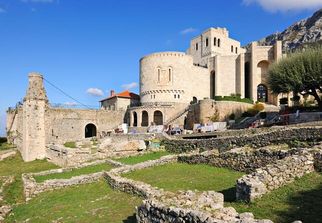 Kruja Castle ,Sari Salltik & Durrës fromTirana - Kruja’s 400-year-old bazaar