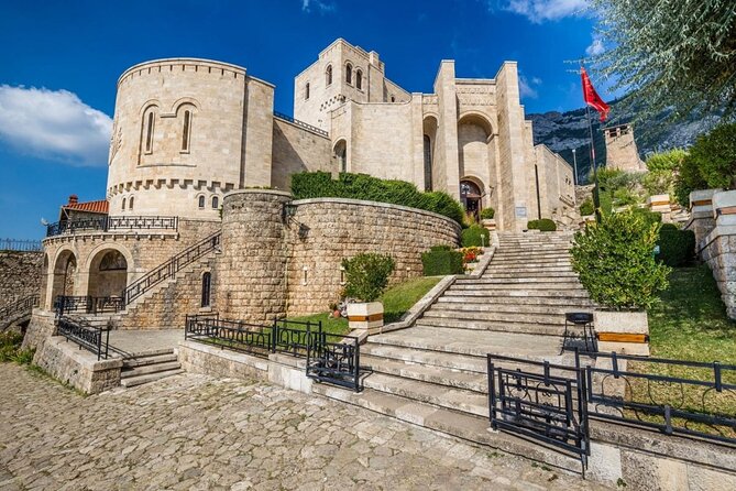 Kruja Castle ,Sari Salltik & Durrës fromTirana - Durrës Amphitheater and the old city