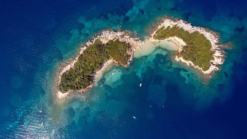 Ksamil: Boat Trip To 5-Islands Of Ksamil & Twin Islands - The Twin Islands stop is the heart of the outing