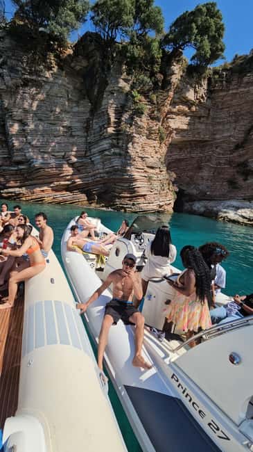 Ksamil Pigeon Cave Snorkeling free Drinks Speedboat In Group - What the speedboat ride is really like
