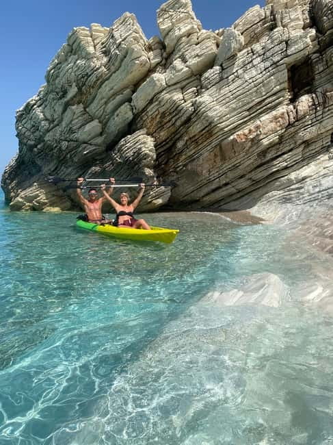 Lukova - Kroreza secret beaches and caves: Kayak & SUP Tour - Getting comfortable in the kayak or on the SUP
